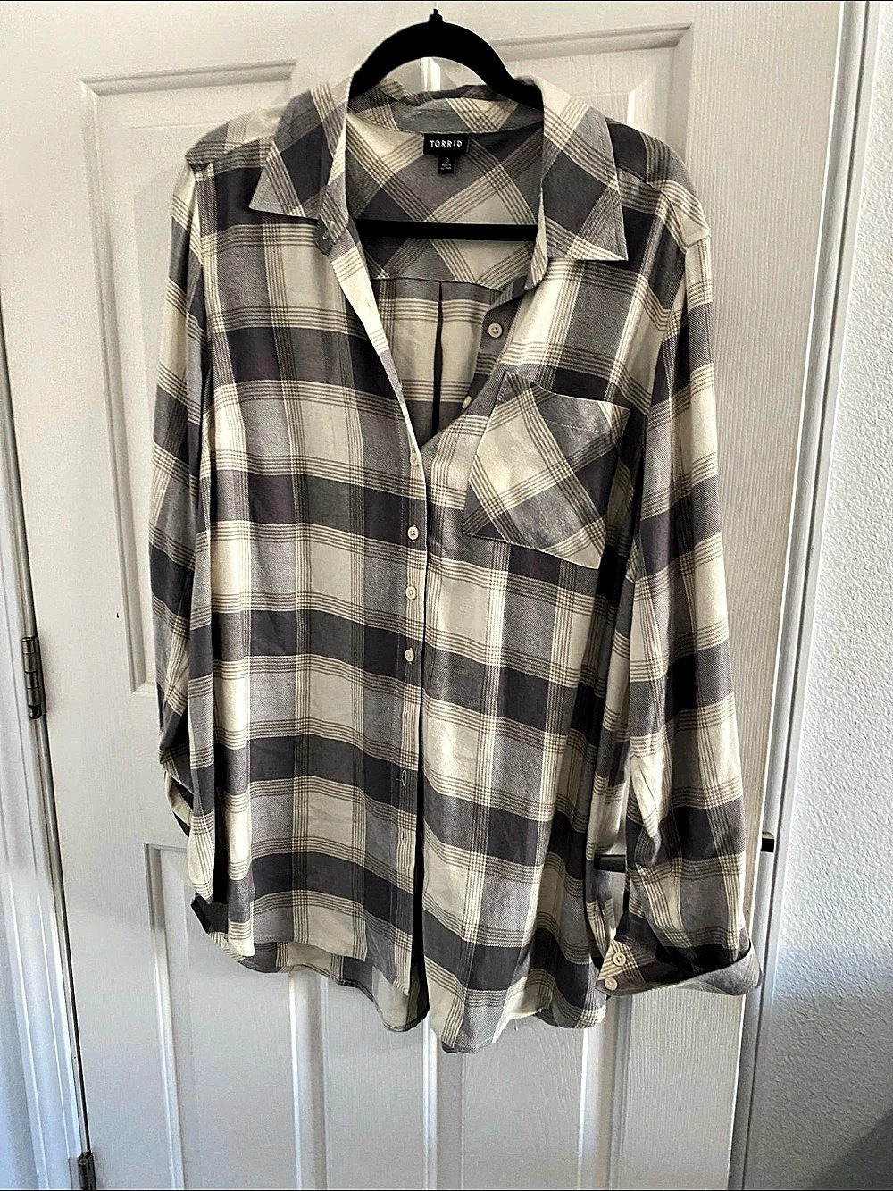 Torrid Plaid Button Down Size 0 new